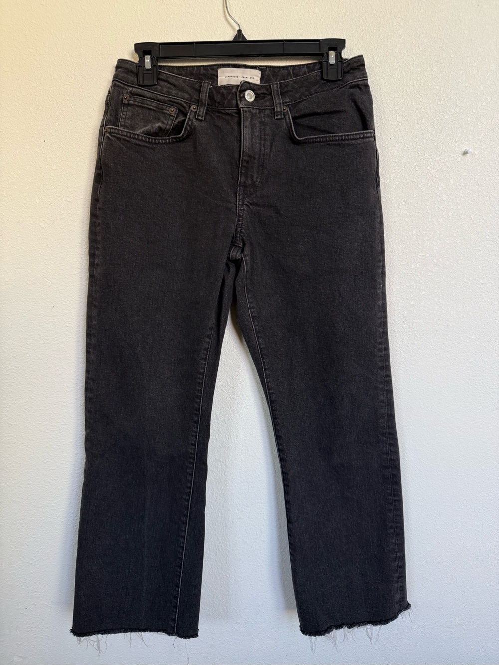 Jeanerica IW011 Brown Overdye Black Straight Leg Jeans Organic Cotton 27 - Picture 2 of 9